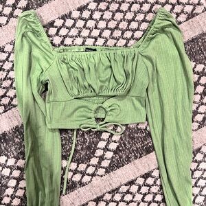 FOREVER 21 green top